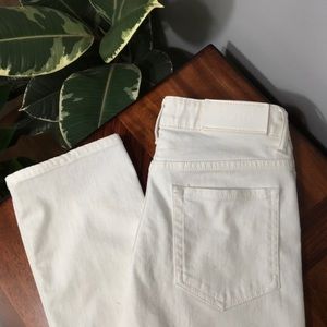 Acne White Cigarette Jeans